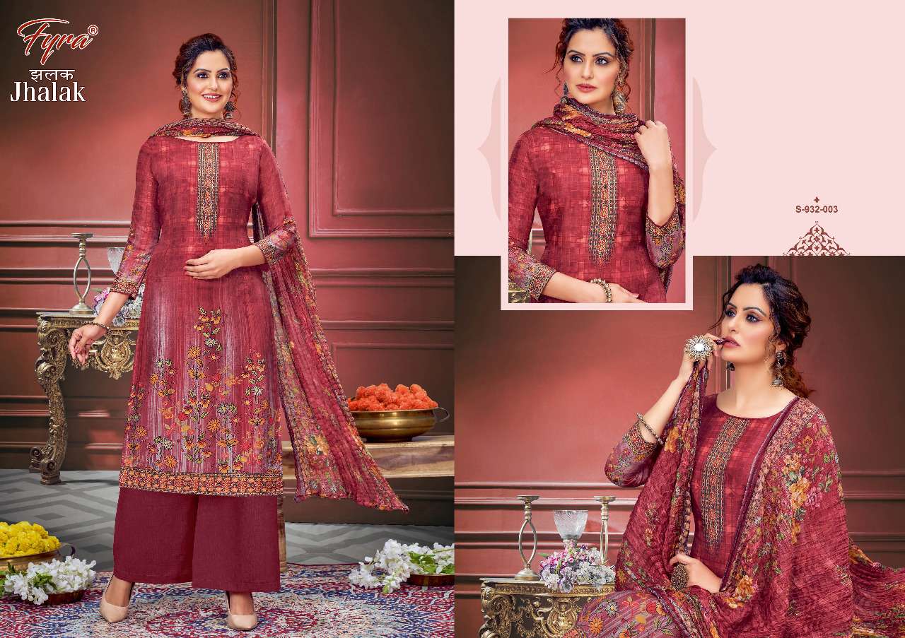 Fyra Jhalak Catalog Designer Regular Wear Dress Materials Wholesale