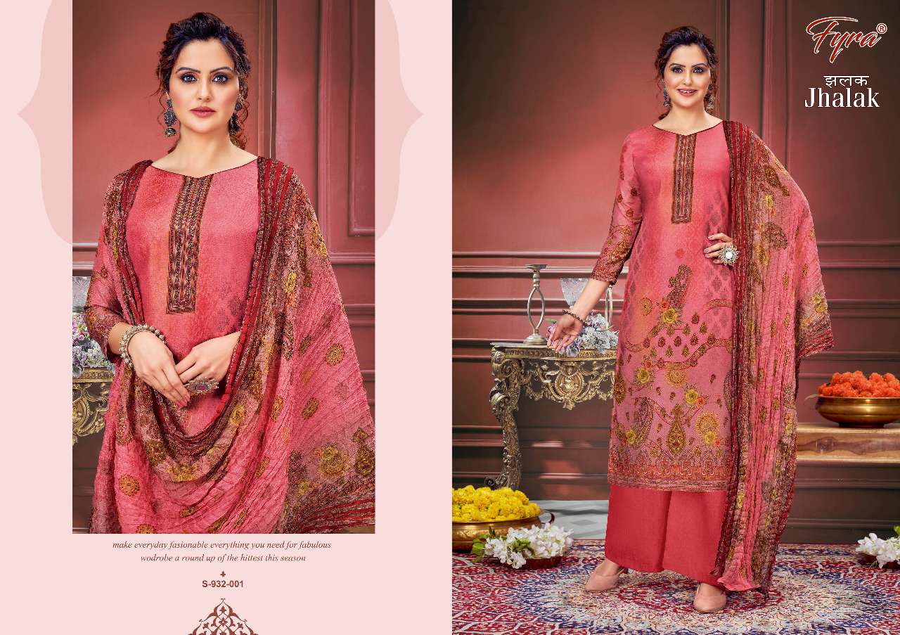 Fyra Jhalak Catalog Designer Regular Wear Dress Materials Wholesale