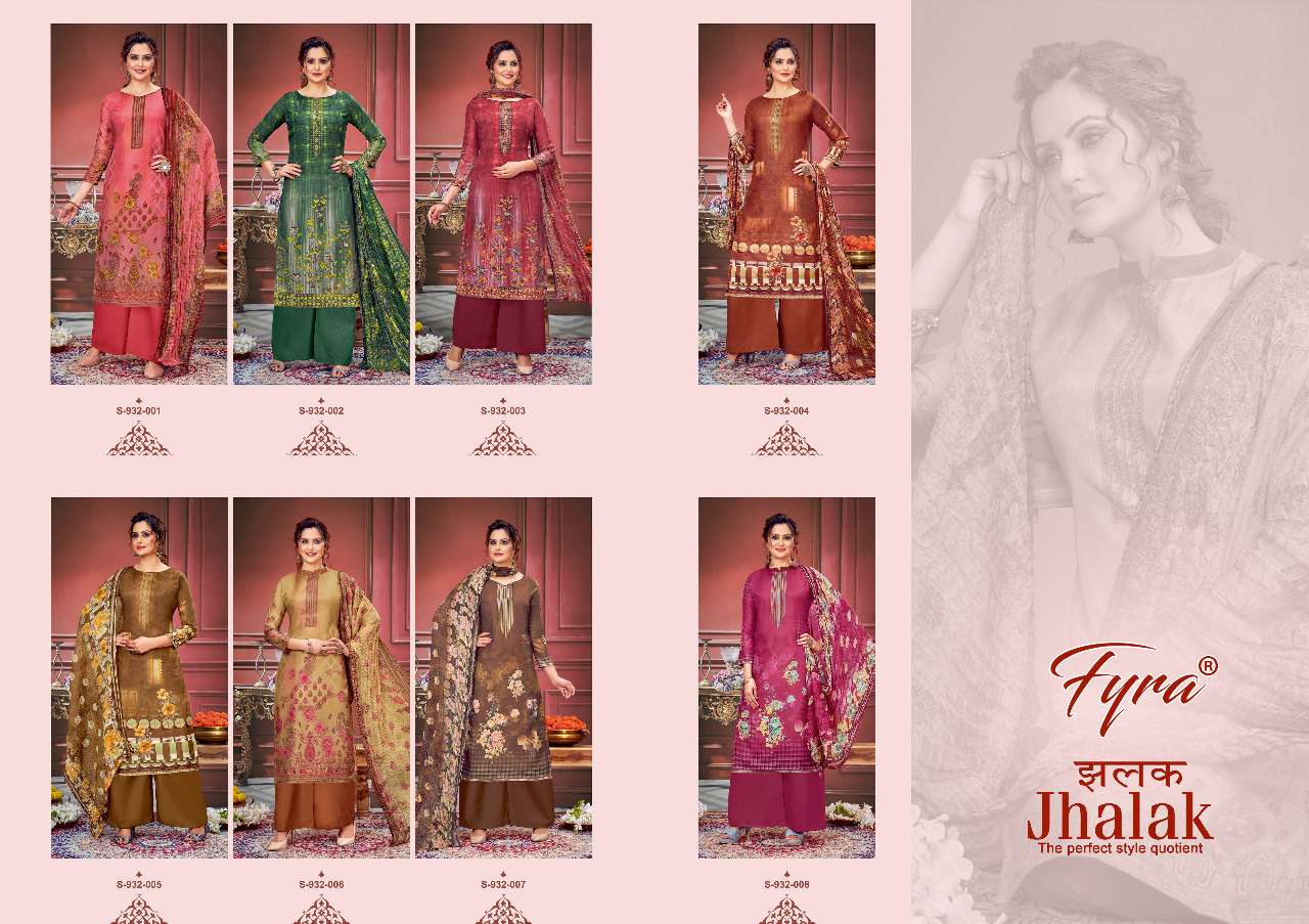 Fyra Jhalak Catalog Designer Regular Wear Dress Materials Wholesale