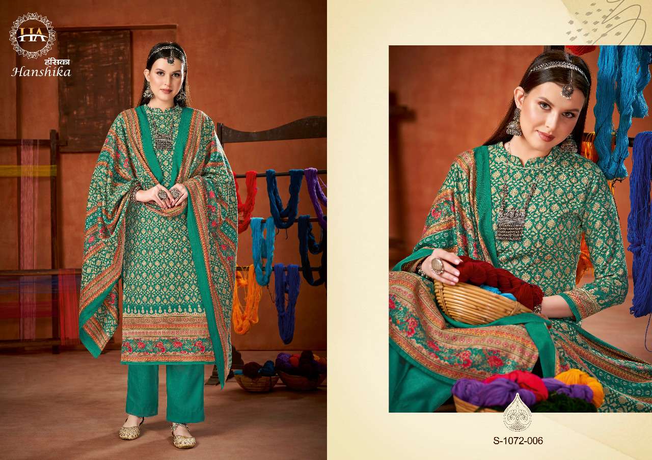 Harshit Hanshika Catalog Pashmina Dress materials Wholesale