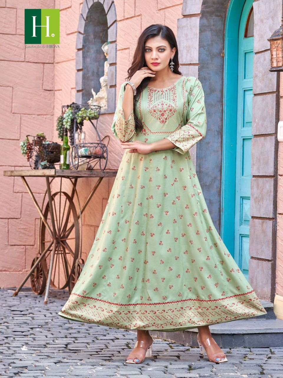 Hirwa Samantha Vol 3 Catalog Long Anarkali Kurtis Wholesale