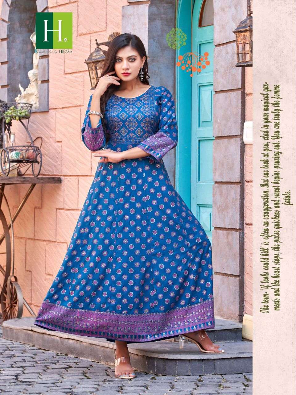 Hirwa Samantha Vol 3 Catalog Long Anarkali Kurtis Wholesale