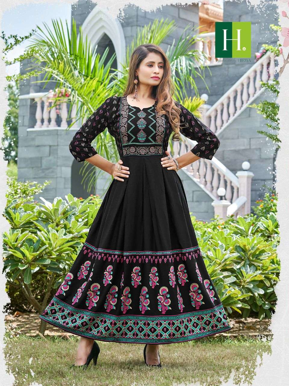 Net Printed A Beautiful Sky Gown With Full Flair at Rs 2500 in Ambala | ID:  2850838136248