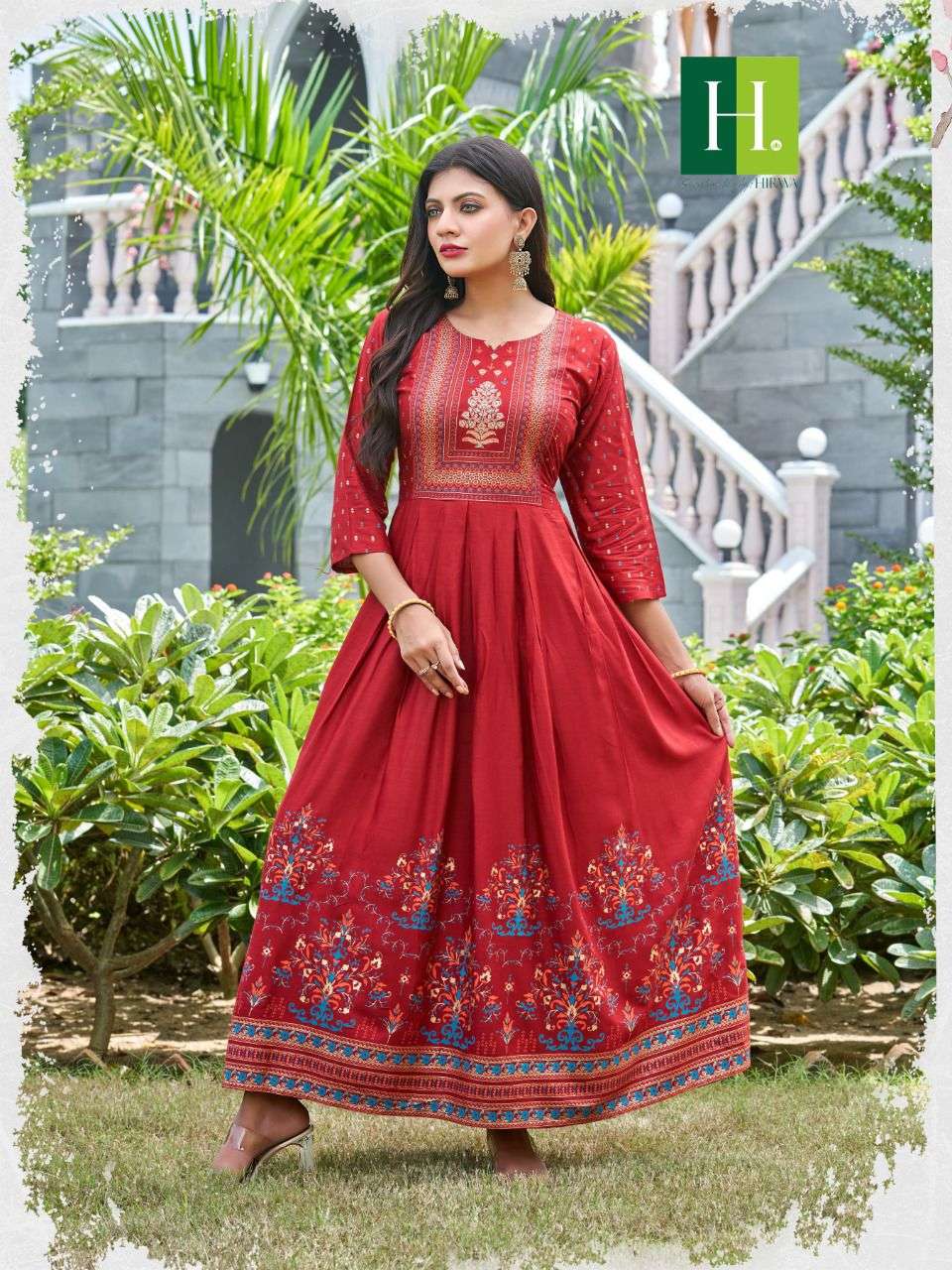 ANKITA FASHION WEEKEND ANARKALI GOWN STYLE KURTIS COLLECTION