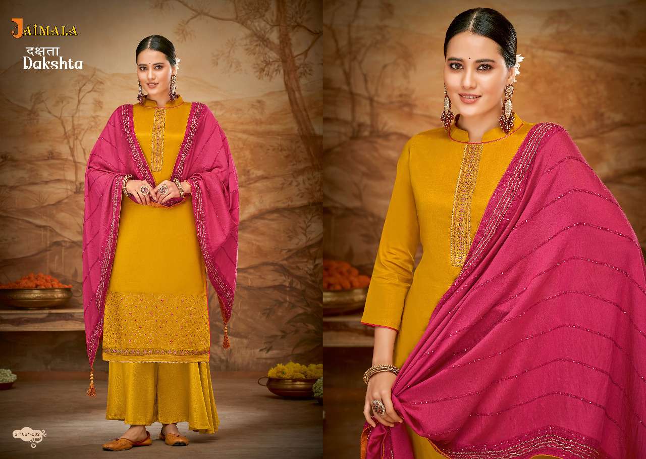 Jaimala Dakshta Catalog Designer Party Wear Dress Materials Wholesale