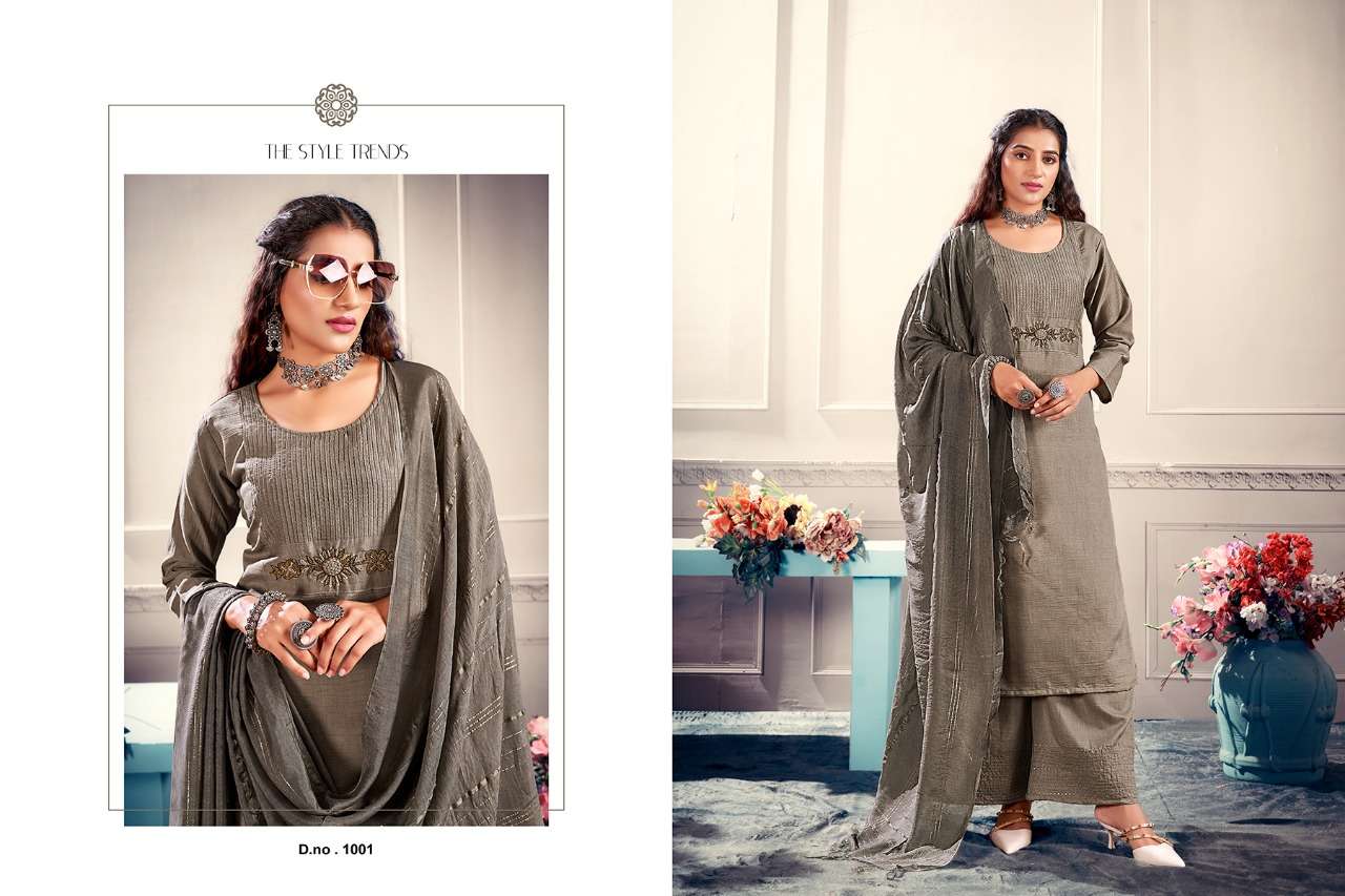 Jinesh Nx Aafreen Catalog Parampara Silk Kurti with Bottom Dupatta Wholesale