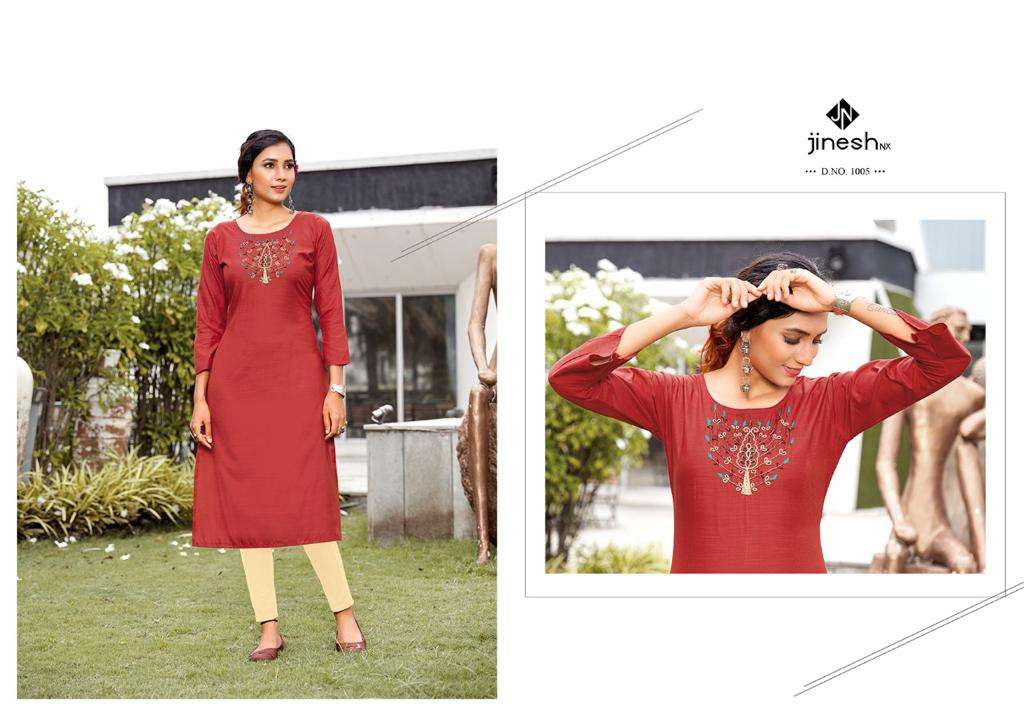 Jinesh Nx Anamika Catalog Designer Wear Kurti With Bottom Wholesale