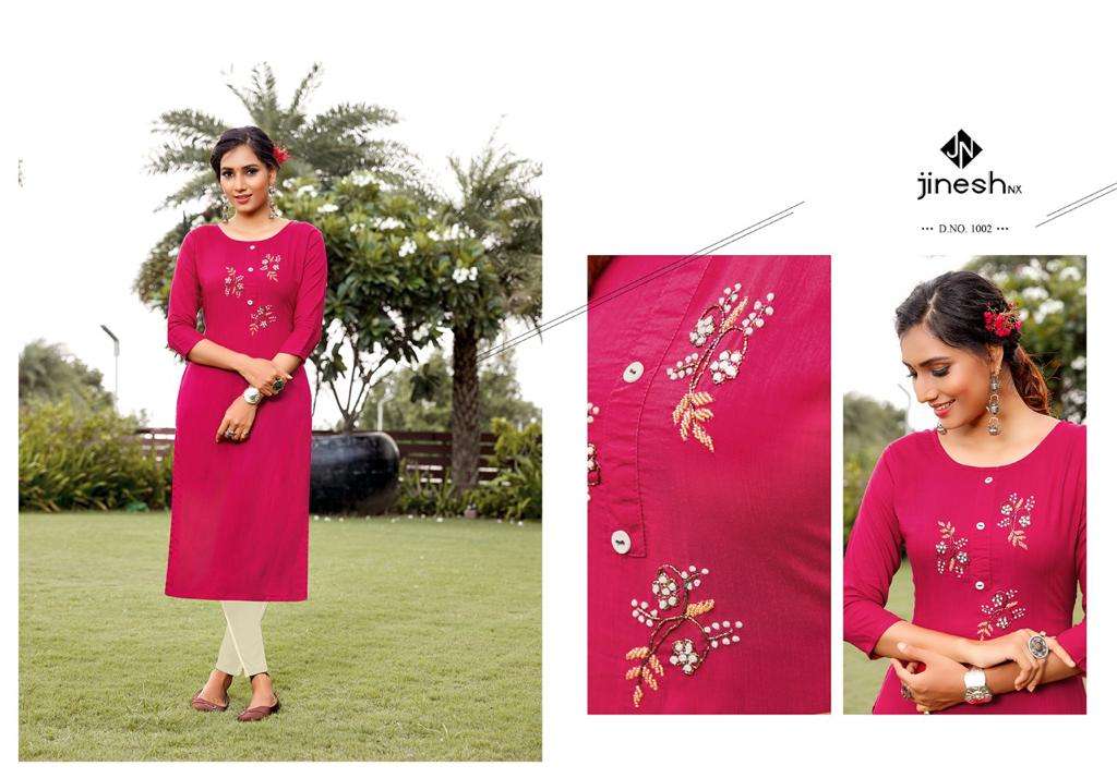 Jinesh Nx Anamika Catalog Designer Wear Kurti With Bottom Wholesale