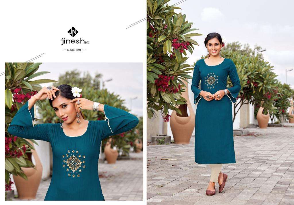 Jinesh Nx Anamika Catalog Designer Wear Kurti With Bottom Wholesale
