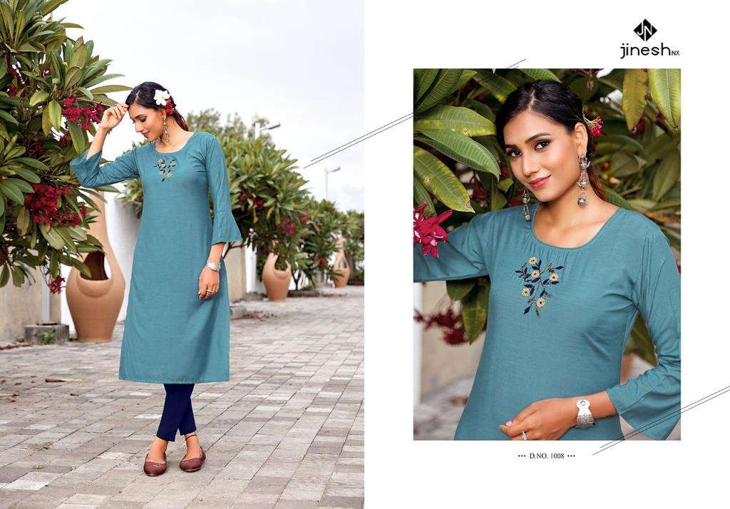 Jinesh Nx Anamika Catalog Designer Wear Kurti With Bottom Wholesale