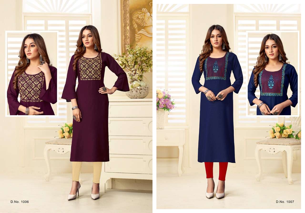 Jinesh Nx Laado Catalog Festive Wear Embroidery Kurtis Wholesale