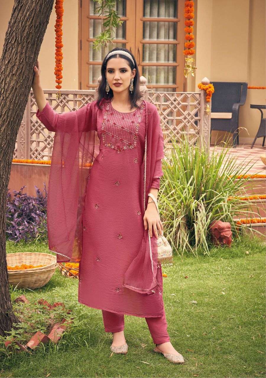 Kalki Anokhi Catalog Viscose Silk Party Wear Wholesale Top Bottom Dupatta