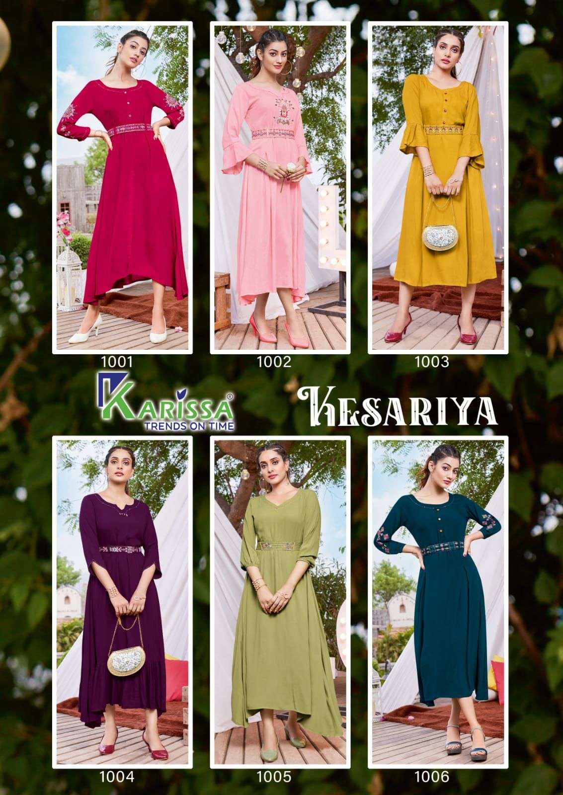 Karissa Kesariya Catalog Ethnic Wear Designer Kurtis Wholesale