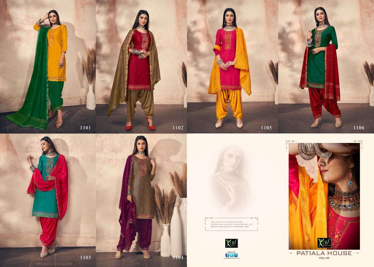 Kessi Patiyala House Vol 90 Catalog Top Bottom Dupatta Wholesale