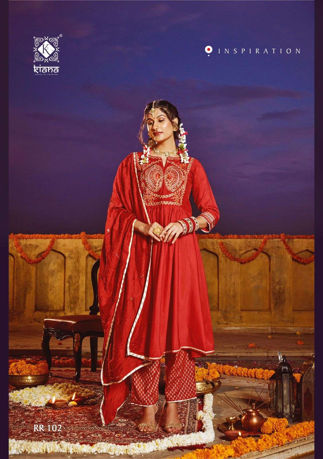 Kiana Rang Rasiya Catalog Embroidered Top Bottom Dupatta