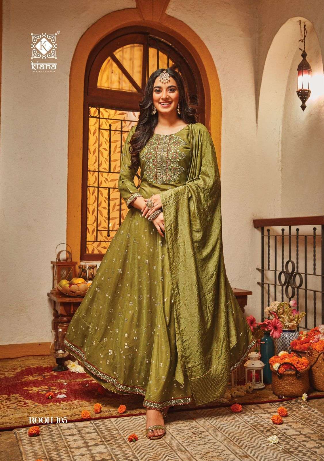 Kiana Rooh Catalog Party Wear Wholesale Kurti With Dupatta
