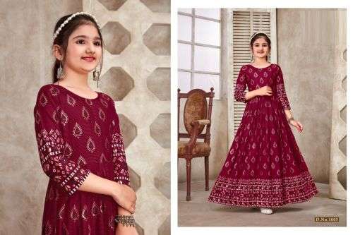 Kids Wear Vol 3 Catalog Ethnic Wear Wholesale Gowns For Girl Kids