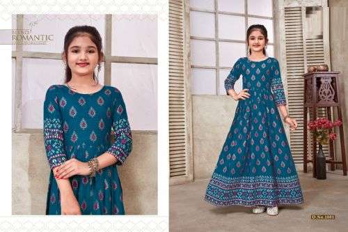 Kids Wear Vol 3 Catalog Ethnic Wear Wholesale Gowns For Girl Kids
