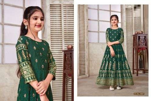 Kids Wear Vol 3 Catalog Ethnic Wear Wholesale Gowns For Girl Kids