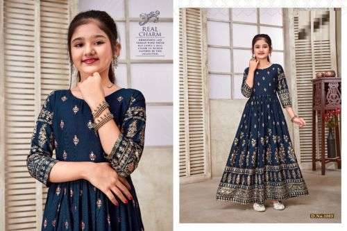 Kids Wear Vol 3 Catalog Ethnic Wear Wholesale Gowns For Girl Kids