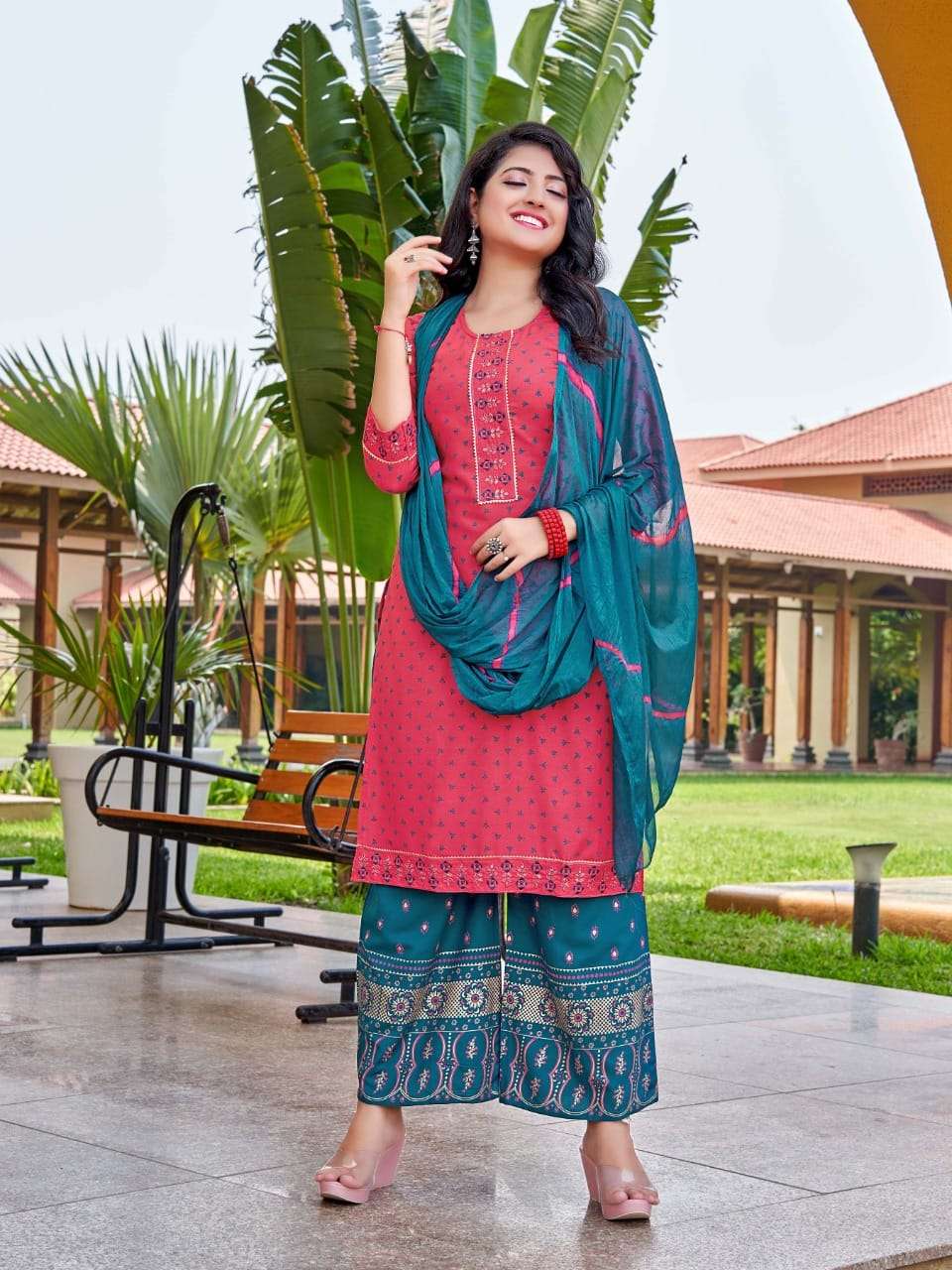 Kinti Chunri Catalog Festive Wear Kurti Plazo With Dupatta Wholesale