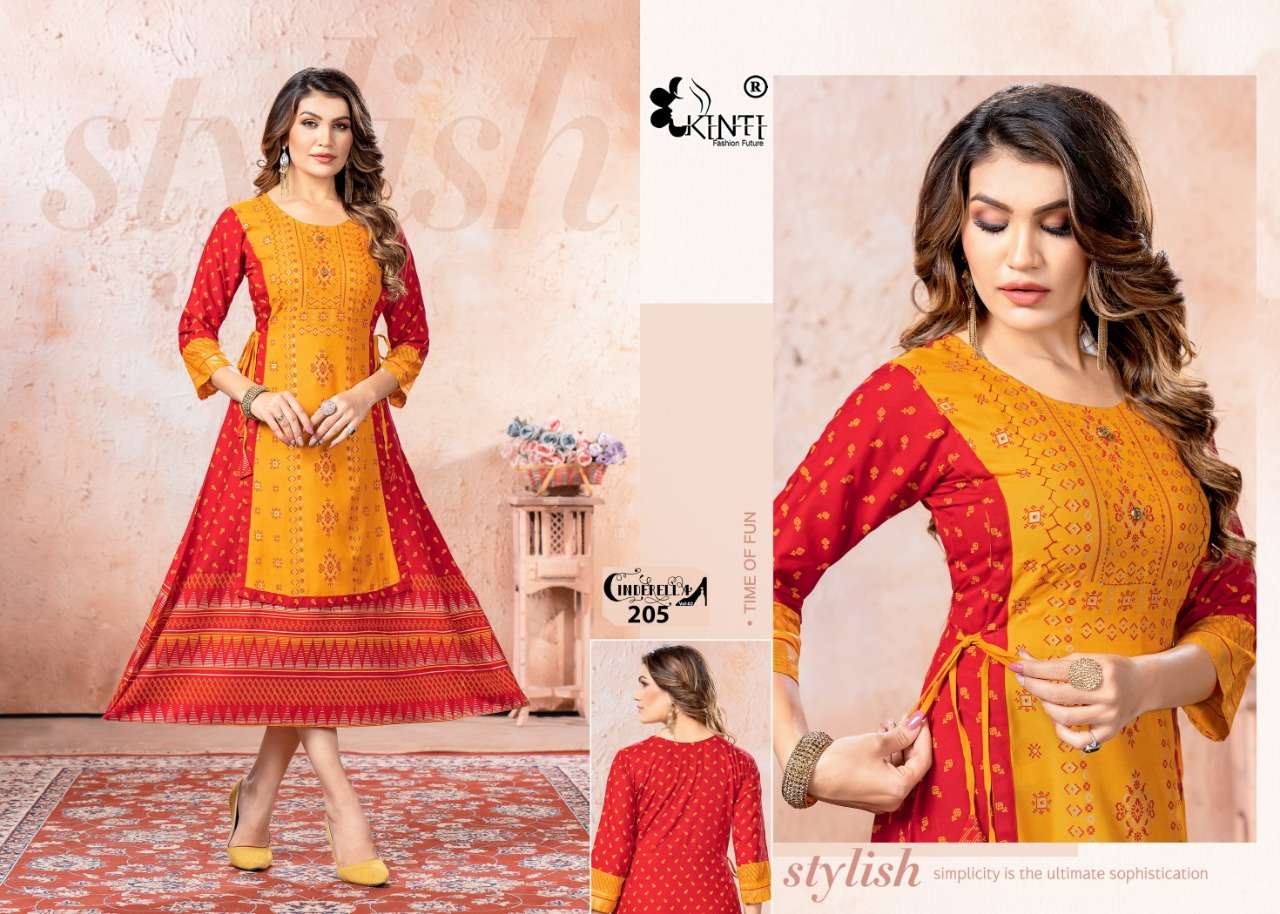 Kinti Cinderella Vol 2 Catalog Long Anarkali Kurtis Wholesale