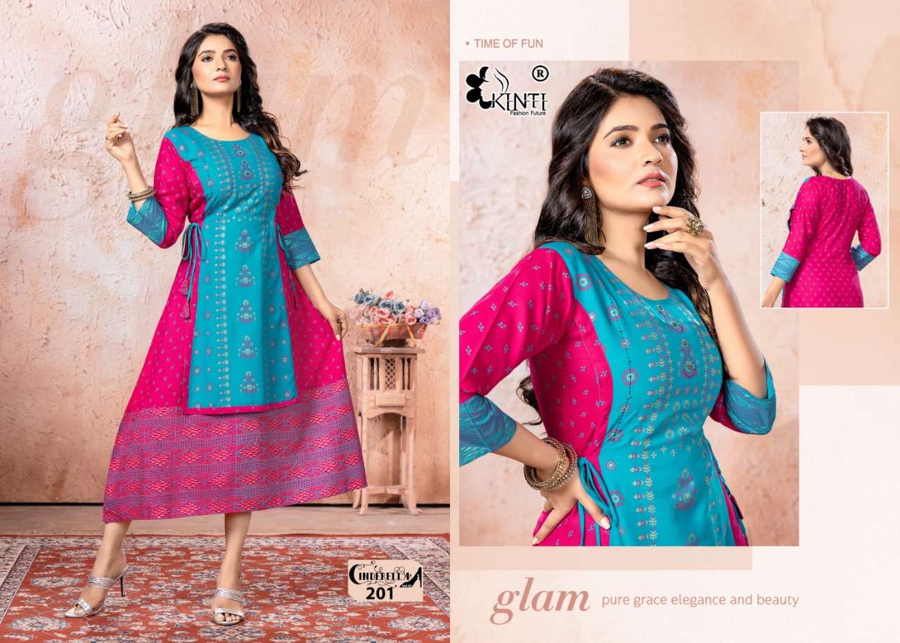 Kinti Cinderella Vol 2 Catalog Long Anarkali Kurtis Wholesale