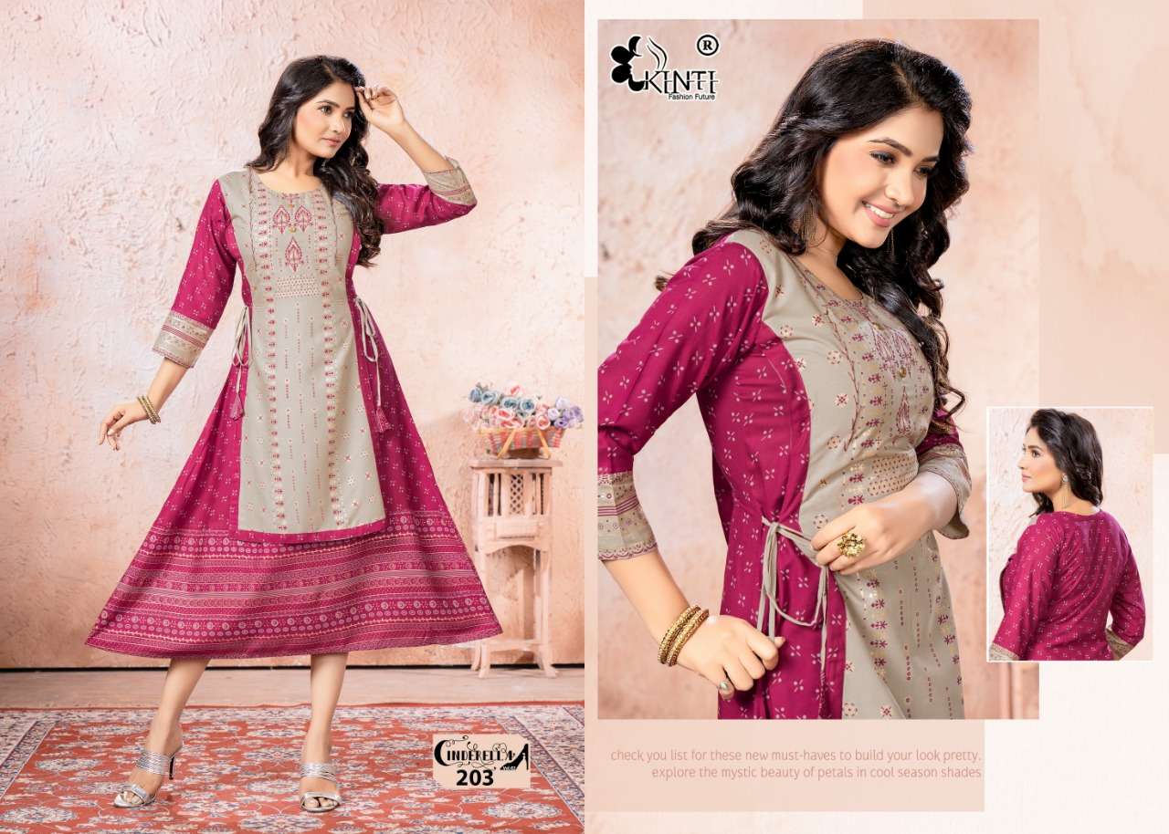 Kinti Cinderella Vol 2 Catalog Long Anarkali Kurtis Wholesale
