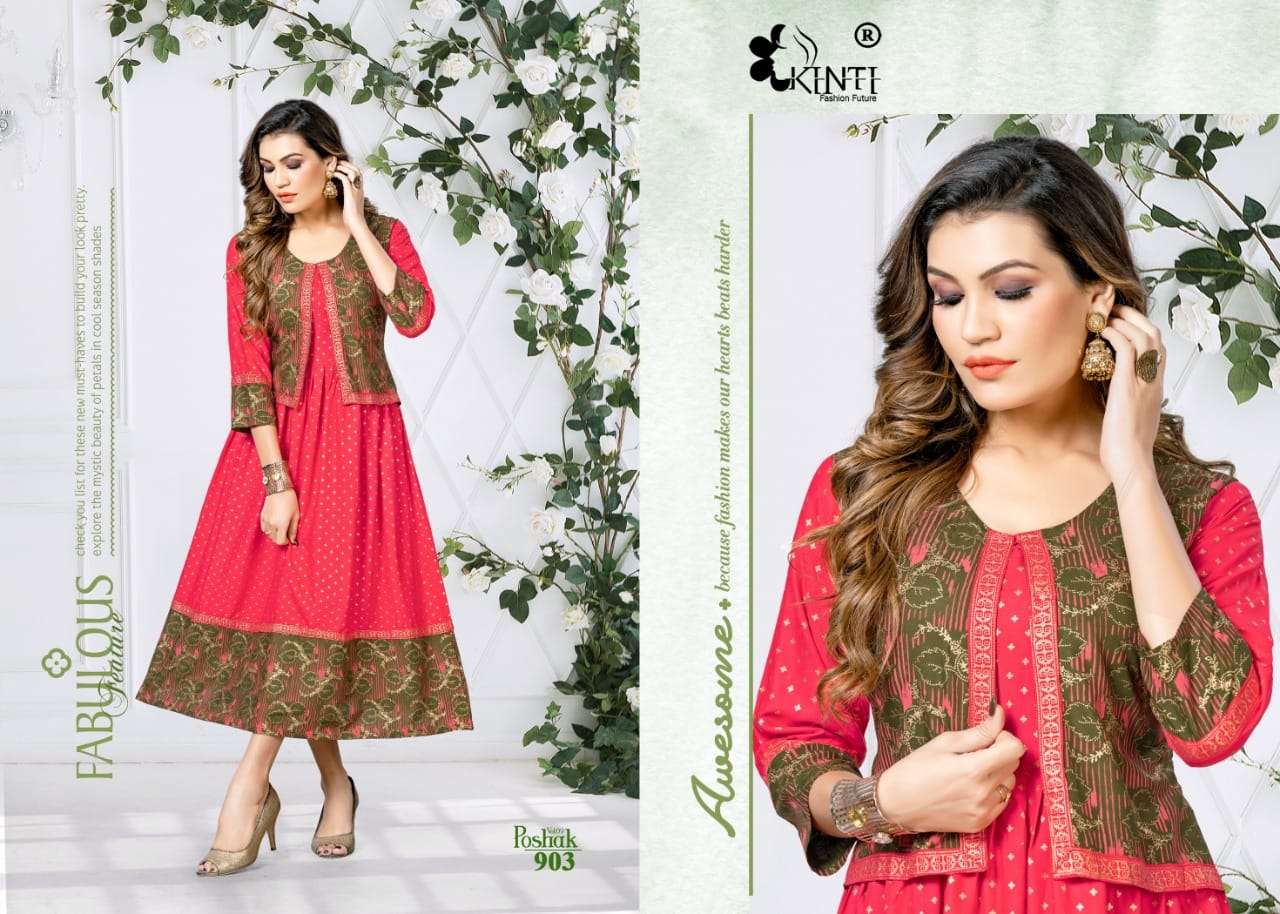 Kinti Poshak Vol 9 Catalog Ethnic Wear Anarkali Kurtis Wholesale