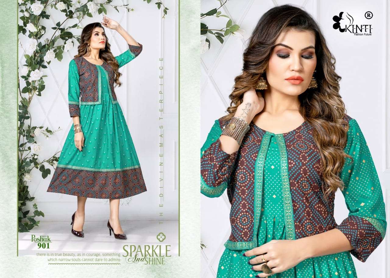 Kinti Poshak Vol 9 Catalog Ethnic Wear Anarkali Kurtis Wholesale