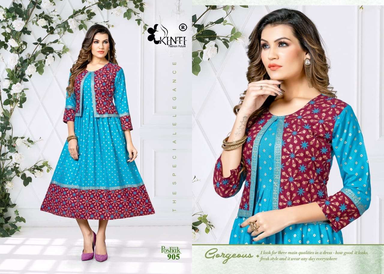 Kinti Poshak Vol 9 Catalog Ethnic Wear Anarkali Kurtis Wholesale