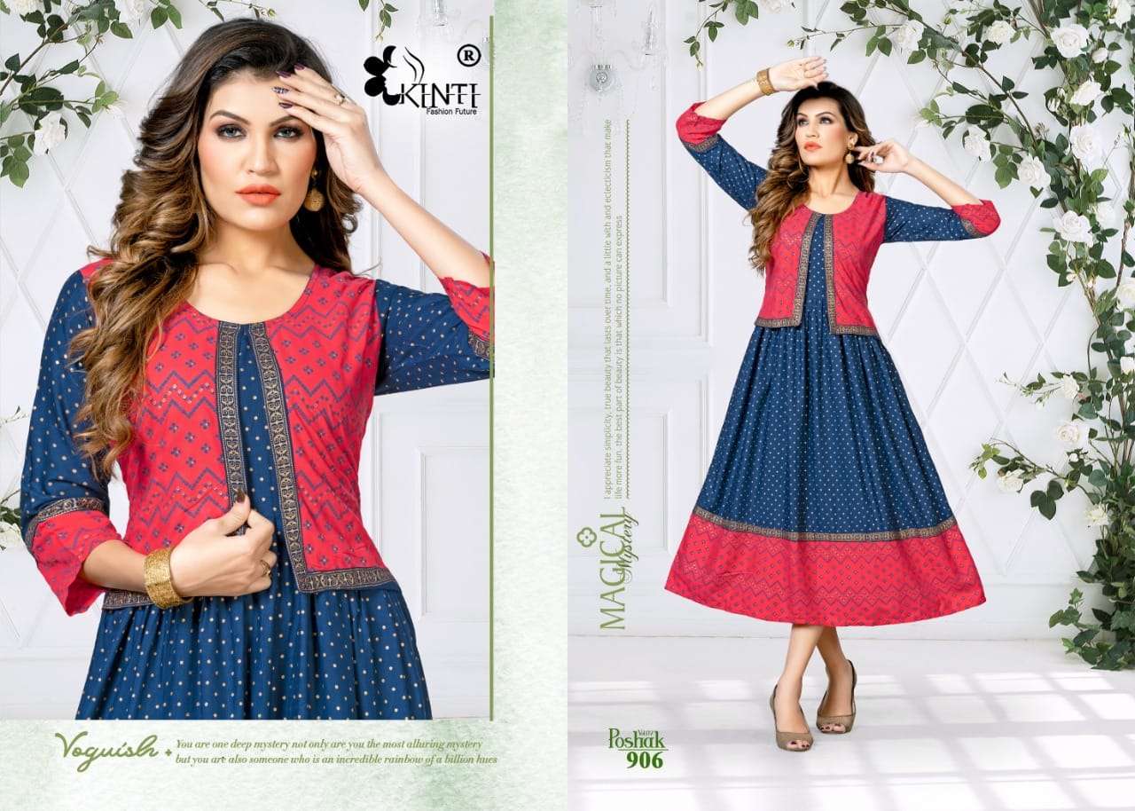 Kinti Poshak Vol 9 Catalog Ethnic Wear Anarkali Kurtis Wholesale