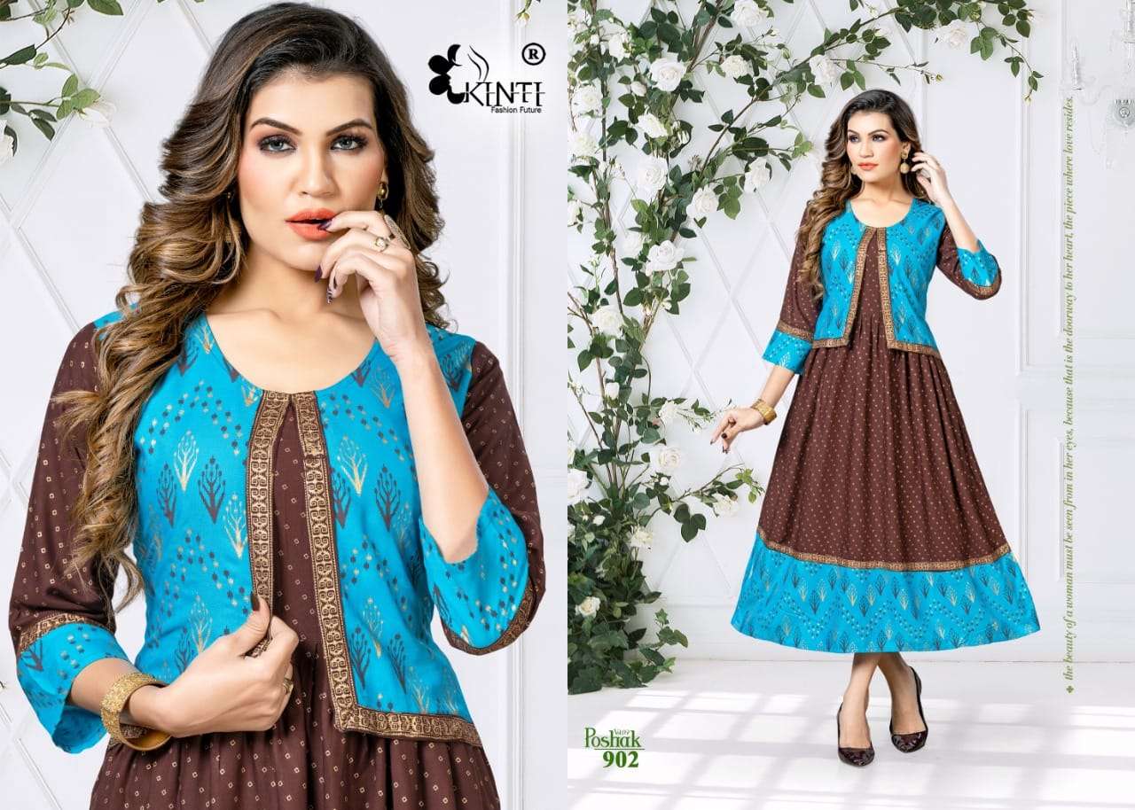 Kinti Poshak Vol 9 Catalog Ethnic Wear Anarkali Kurtis Wholesale