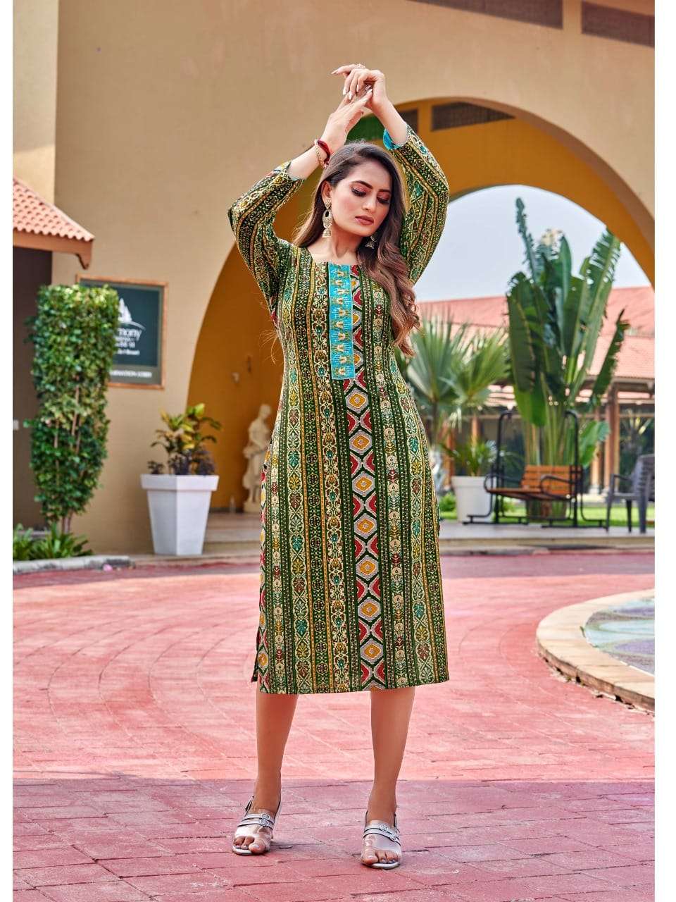 Kinti Shilpa Catalog Ethnic Wear Embroidery Kurtis Wholesale