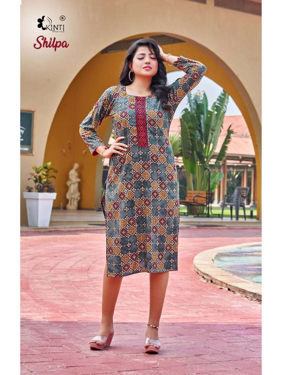 kinti shilpa catalog ethnic wear embroidery kurtis wholesale 2 2022 09 24 11 06 54