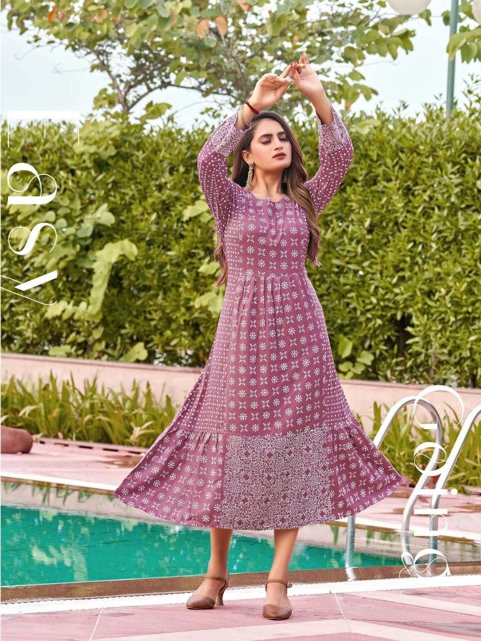 Kinti White Rose Vol 2 Catalog Rayon Printed Kurtis Wholesale