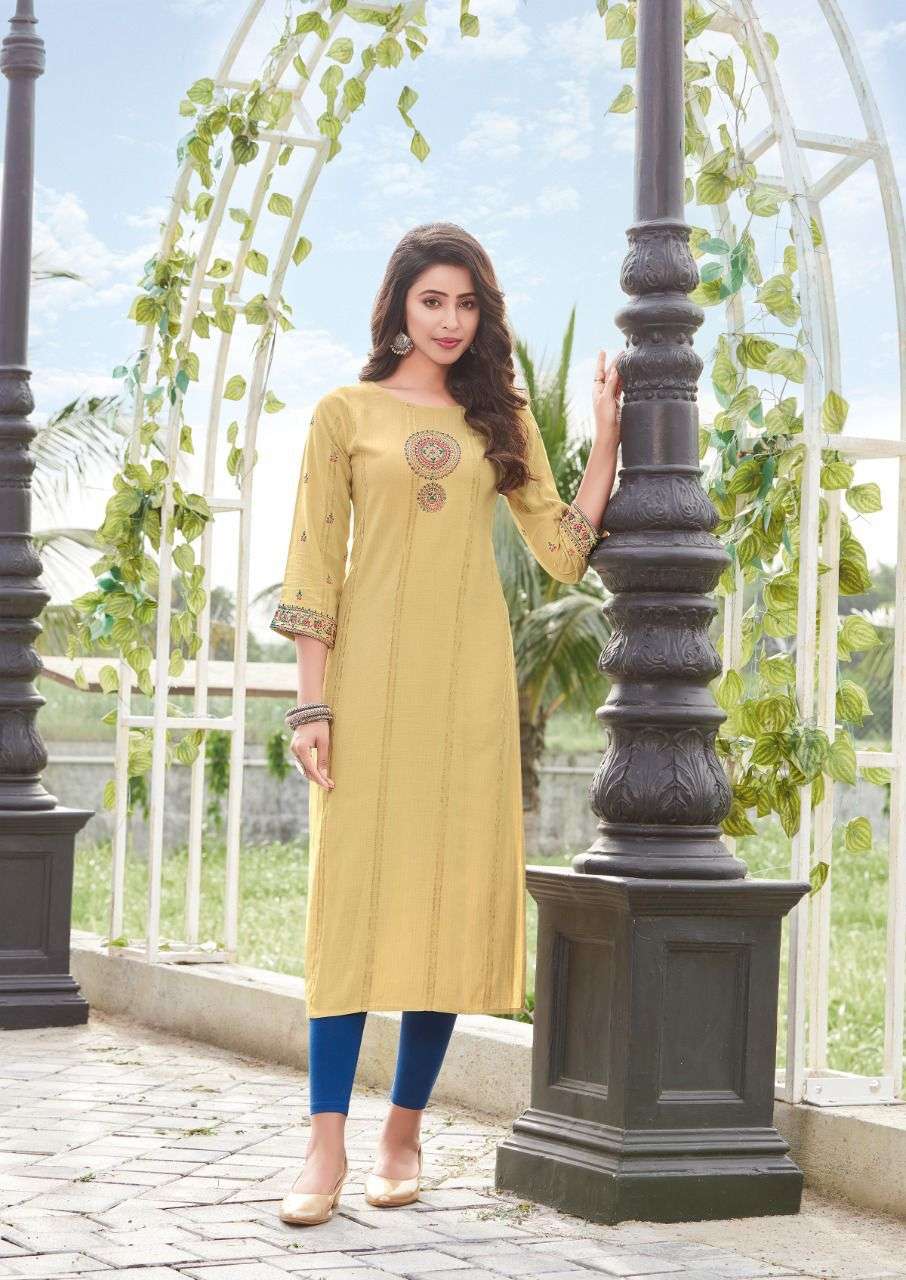Koodee Pahal Vol 10 Catalog Viscose Fancy Wear Wholesale Kurtis