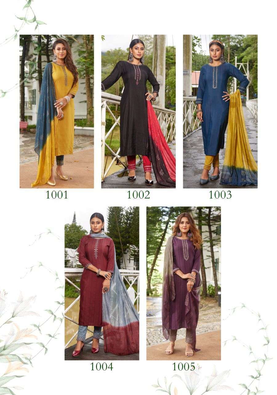 Ladies Flavour Safar Catalog Kurti With Bottom Dupatta Wholesale
