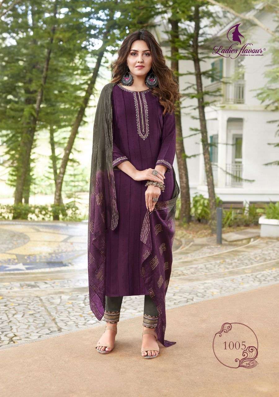 Ladies Flavour Safar Catalog Kurti With Bottom Dupatta Wholesale