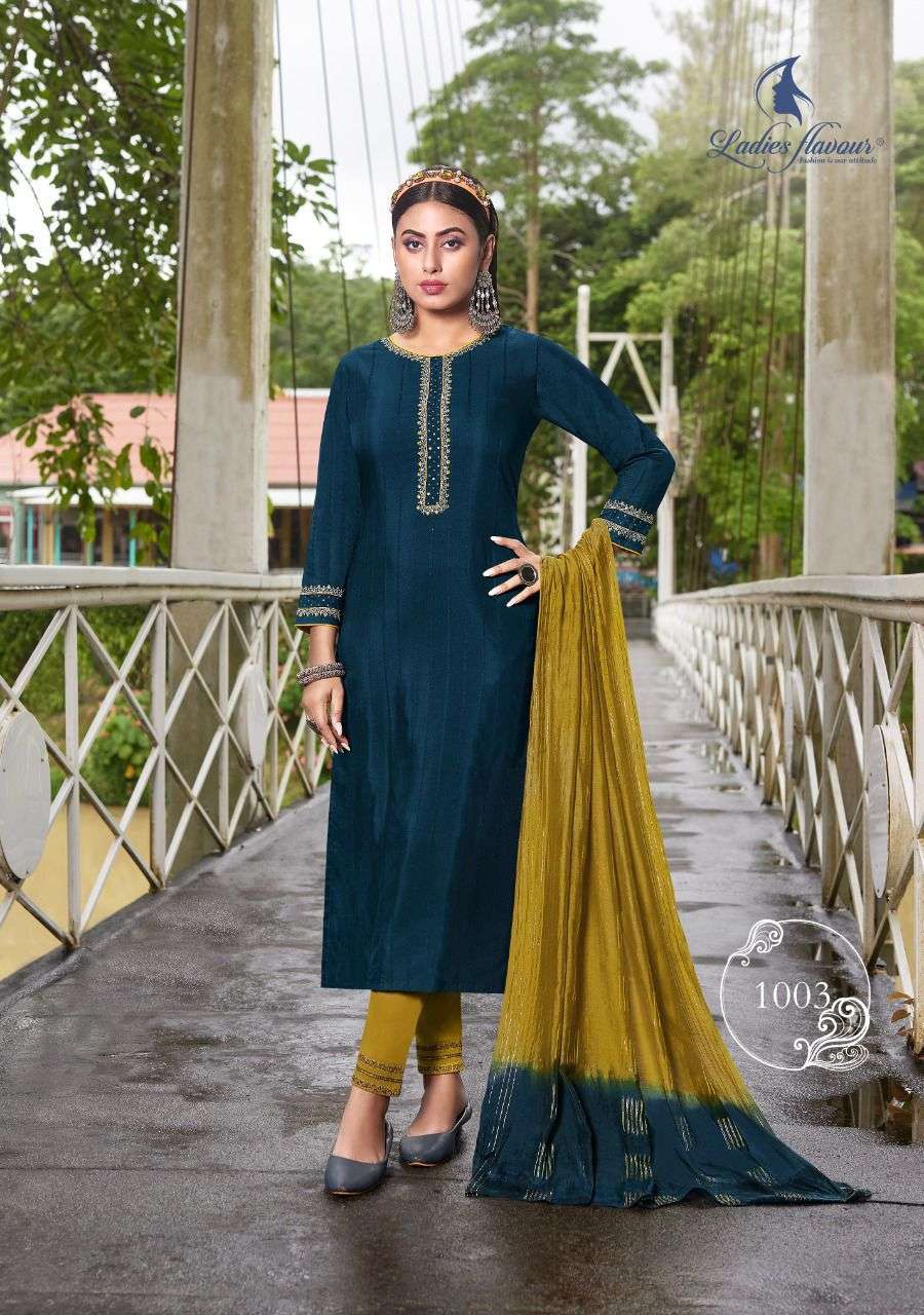 Ladies Flavour Safar Catalog Kurti With Bottom Dupatta Wholesale