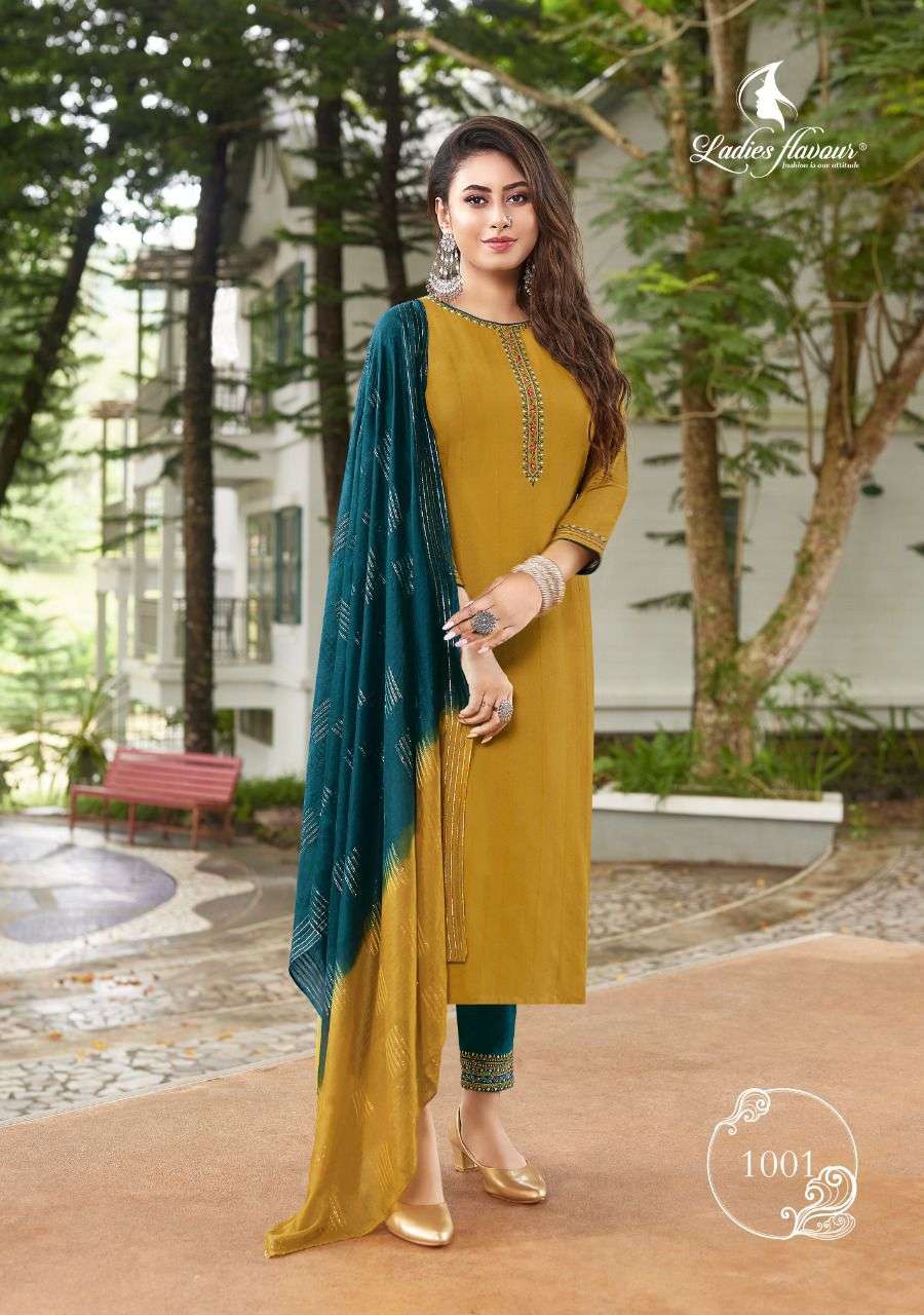Ladies Flavour Safar Catalog Kurti With Bottom Dupatta Wholesale