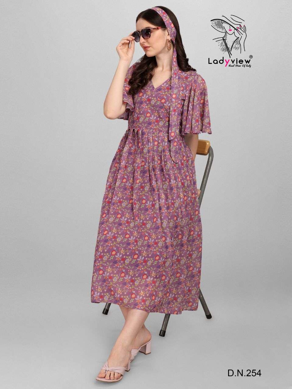 Ladyview Fusion Catalog Georgette Wear Designer Kurtis For Women