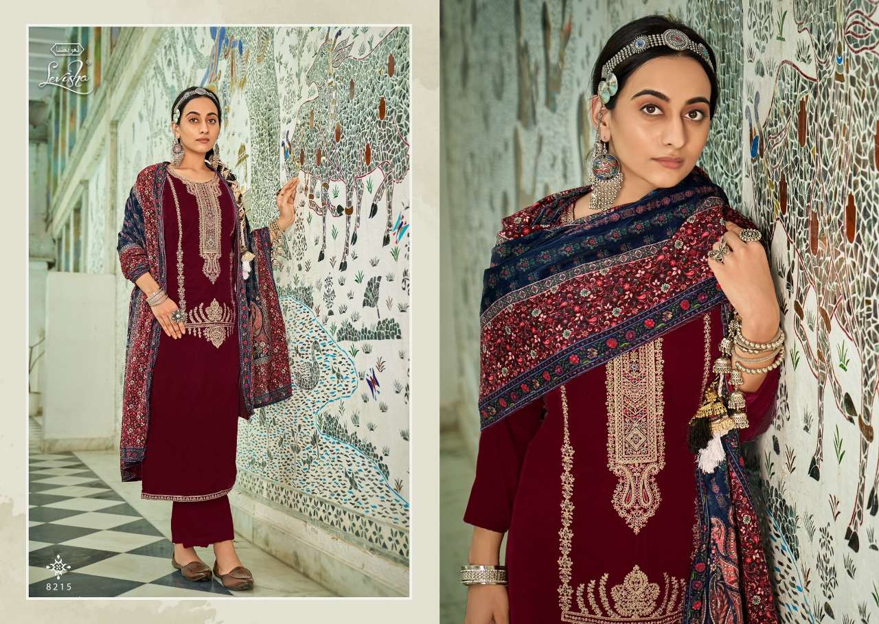 Levisha Mehnoor Catalog Pashmina Dress Materials Wholesale