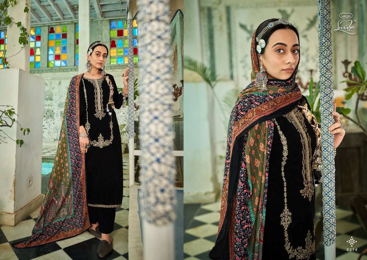 Levisha Mehnoor Catalog Pashmina Dress Materials Wholesale