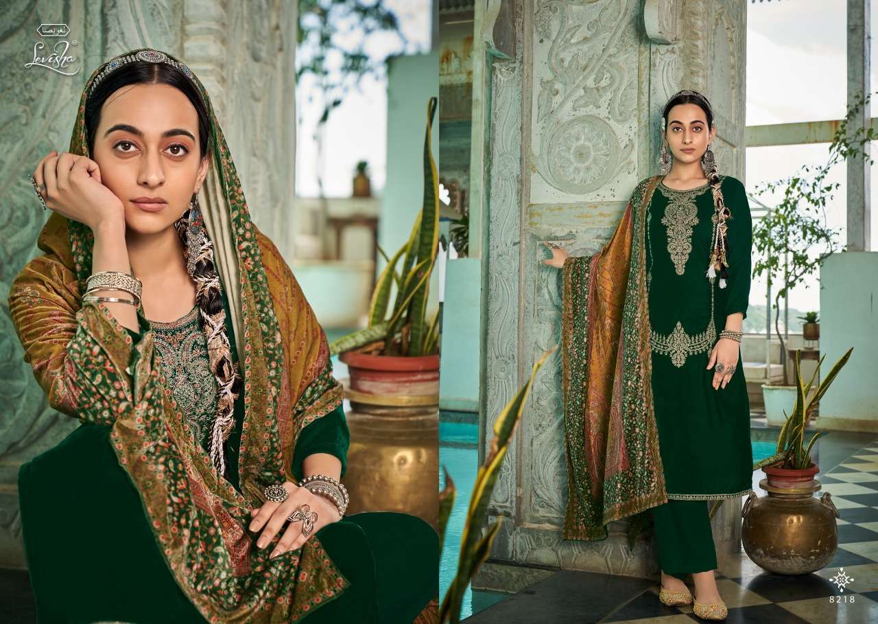 Levisha Mehnoor Catalog Pashmina Dress Materials Wholesale