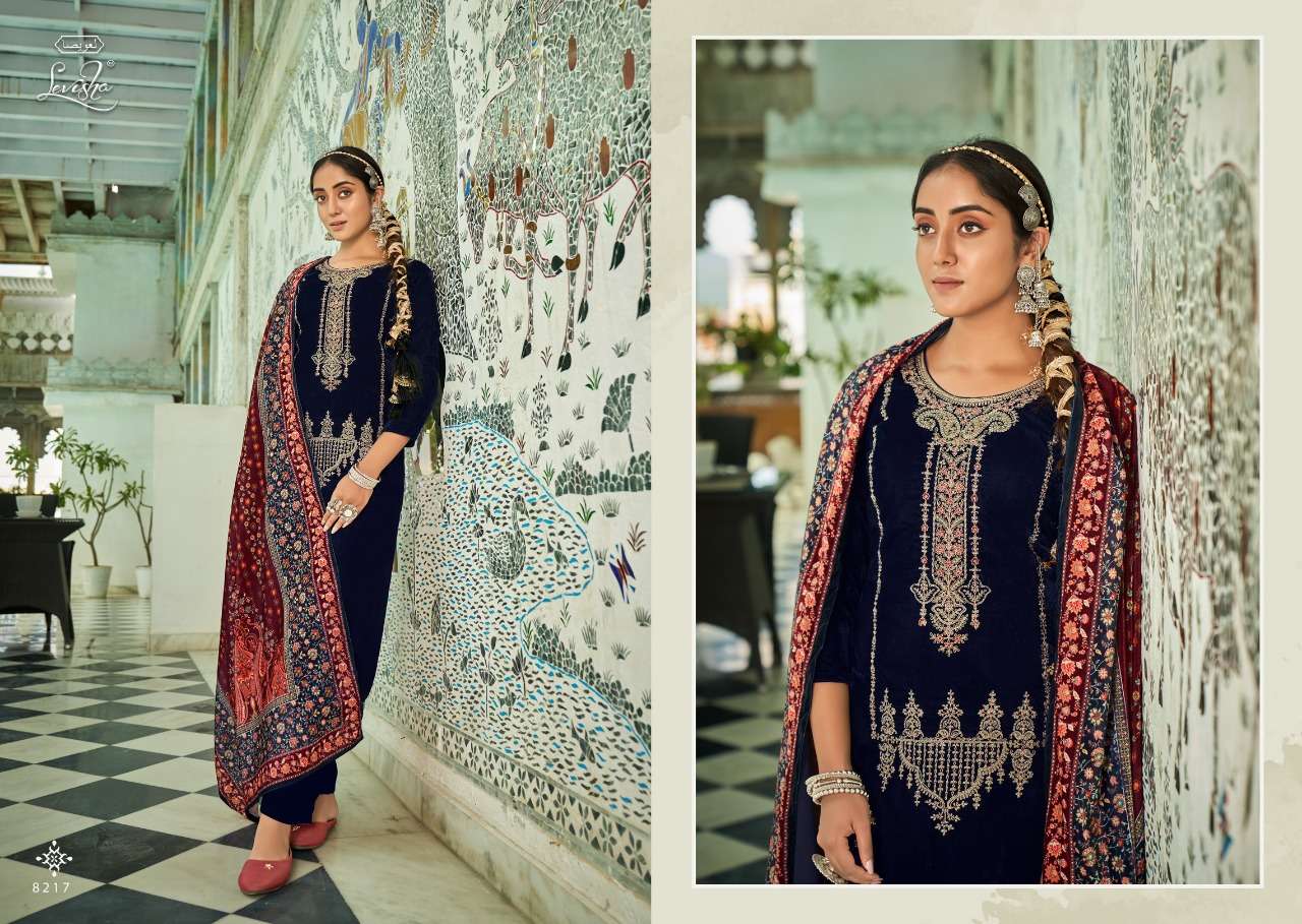 Levisha Mehnoor Catalog Pashmina Dress Materials Wholesale