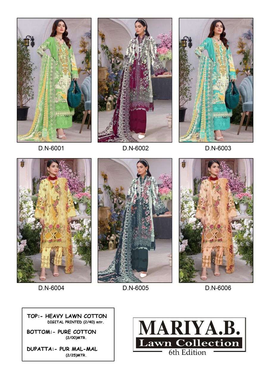 Mariya B Lawn Collection Vol 6 Catalog Cotton Digital Printed Salwar Suits
