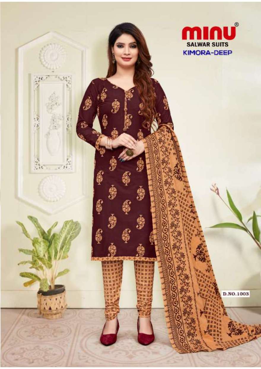 Minu KIMORA DEEP Cotton Printed Dress Material-6P Catalog