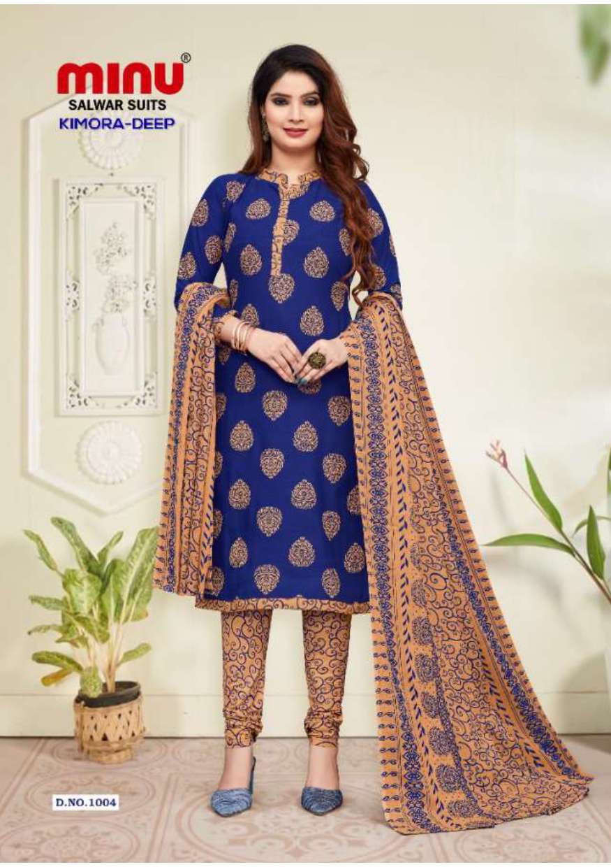 Minu KIMORA DEEP Cotton Printed Dress Material-6P Catalog