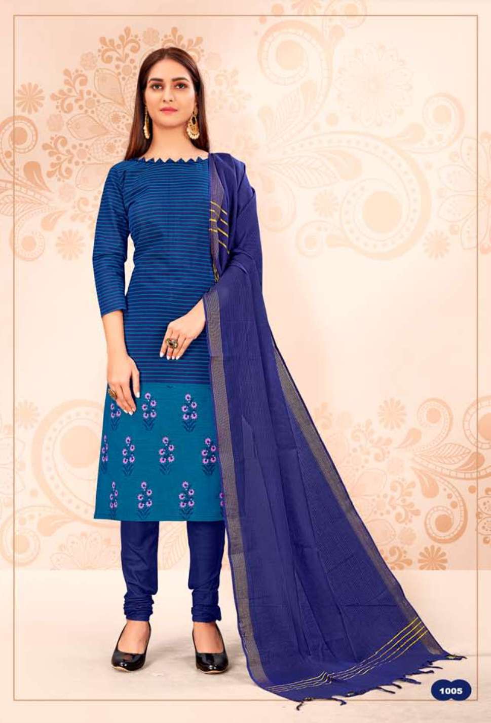 Minu SPECIAL 3D HANDLOOM Cotton Printed Dress Material-8P Catalog